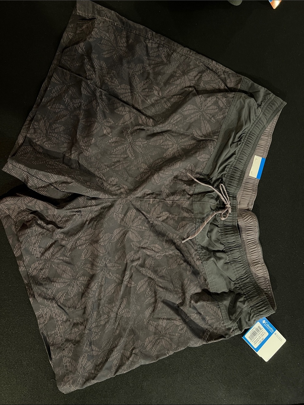 Columbia Women's Charcoal Patterned Athletic Shorts